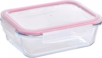 Bergner BG-25021-RD Üveg ételtároló légmentes fedővel 0,25L