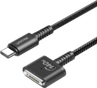 Unitek C14121BK-1M USB-C apa - MagSafe 3 apa Töltőkábel - Fekete (1m)