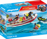 Playmobil City Action : 71464 - Tűzoltócsónak aqua scooterrel