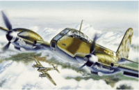 Italeri: ME 410 Hornisse repülőgép fém makett ( 1:72)