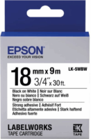 Epson LK-5WBW Festékszalag 18mm / 9m - Fehér alapon fekete