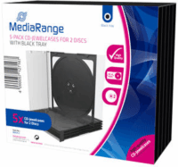 MediaRange BOX31-2 CD tartó tok (5 db CD-hez)