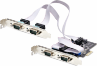 StarTech PS74ADF-SERIAL-CARD 4x RS232 port bővítő PCIe kártya