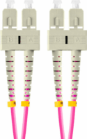 Lanberg FO-SUSU-MD41-0010-VT optikai patch kábel SC/UPC - SC/UPC Duplex 1m - Rózsaszín