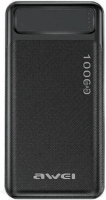 Awei P5K Powerbank 10000mAh 10,5W (2.1A / 5-12V) - Fekete
