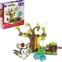 Mattel Mega Pokemon Emolga és Bulbasaur bájos erdeje 194 darabos készlet