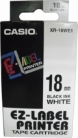 Casio Feliratozógép szalag 18 mm x 8 m - Fehér alapon fekete
