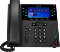 HP Poly OBi VVX 450 VoIP Telefon + PoE - Fekete