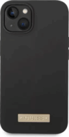 Guess Metal Logo Apple iPhone 14 Plus MagSafe Tok - Fekete