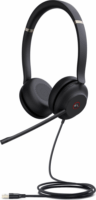 Yealink UH37 Dual (USB Type-A) UC Vezetékes Headset - Fekete