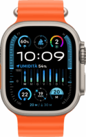 Apple Watch Ultra 2 LTE (49mm) Okosóra - Titántok Narancssárga Oceán Szíjjal