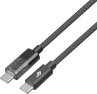 TB AKTBXKUCCIND10B USB-C apa - USB-C apa 2.0 Adat és töltőkábel - Fekete (1m)