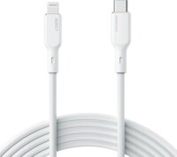 AUKEY CB-SCL2 USB-C apa - Lightning apa 2.0 Adat és töltő kábel - Fehér (1.8m)