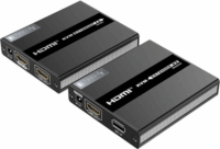 Techly 104790 HDMI / USB Extender UTP kábelen 60m - Fekete