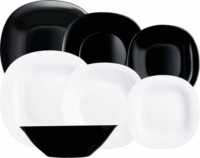 Luminarc N1479-S18 Neo Carine Étkészlet - Fekete/Fehér (18db/csomag)