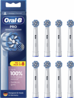 Oral-B EB60X SensitiveClean Elektromos fogkefe Pótfej - Fehér (8db)