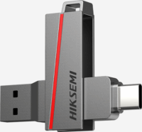 Hiksemi E307C U3 USB-A 3.2/Type-C 16GB Pendrive - Szürke