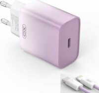 XO CE18 USB-C Hálózati töltő + USB-C/Lightning kábel - Lila (30W)