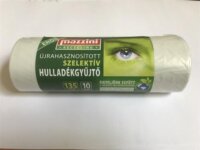 Mazzini Szemeteszsák szelektív hulladékhoz 135 l (10 db / tekercs) - Átlátszó