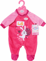 ZAPF Creation BABY born - Rózsaszín mintás Kezeslábas - 4cm