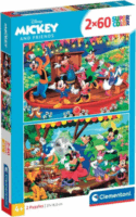 Clementoni Supercolor - Disney Mickey és barátai - 2x60 darabos puzzle