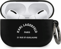 Karl Lagerfeld Silicone RSG Apple AirPods Pro tok - Fekete