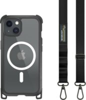 SwitchEasy Odyssey M + Strap Apple iPhone 15/14/13 MagSafe Tok - Átlátszó/Fekete
