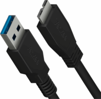 Yenkee YCU 011 BK USB Type-A apa - Micro USB Type-B apa 3.0 Adat és töltő kábel - Fekete (1.5m)