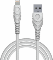 Biond BIO-20-IP USB Type-A apa - Lightning apa Adat és töltő kábel - Fehér (2m)