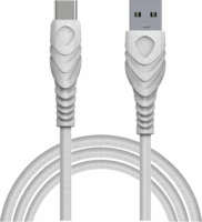 Biond BIO-20-TC USB Type-A apa - USB Type-C apa Adat és töltő kábel - Fehér (2m)