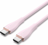 Vention CTMPG USB-C apa - USB-C apa 2.0 Adat és töltőkábel - Rózsaszín (1.5m)