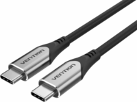 Vention TAAHD USB-C apa - USB-C apa 3.1 Adat és töltőkábel - Fekete (0.5m)