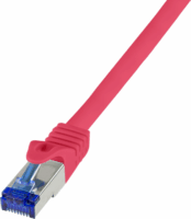 LogiLink S/FTP CAT6a Patch kábel 0.25m - Piros