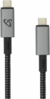 SBOX Ctype USB-C apa - USB-C apa 3.1 Adat és töltő kábel - Fekete (1.5m)