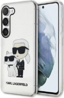 Karl Lagerfeld Glitter Samsung Galaxy S23 Plus Szilikon Tok - Átlátszó