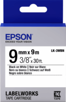 Epson LK-3WBN Feliratozógép szalag 9mm / 9m - Fehér alapon fekete