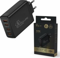 ExtraLink CHARESL01 Smart Life 3x USB Type-C / 1x USB Type-A GaN Hálózati töltő - Fekete (100W)