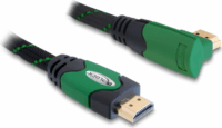 Delock 82954 HDMI - HDMI 1.4 Derékszögű kábel 5m - Fekete/Zöld