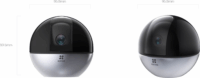 Ezviz E6 3K WiFi 360° forgatható Okos IP Kamera - Fekete / Ezüst