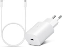 Samsung EP-TA800EWE USB Type-C Hálózati töltő + EP-DA705BWE USB Type-C kábel - Fehér (25W)