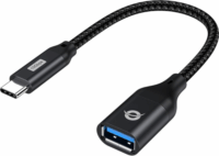 conceptronic USB-C - USB-A 3.0 225mm adapter - Fekete