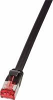 LogiLink SlimLine U/FTP CAT6a Lapos patch kábel 0.25m - Fekete