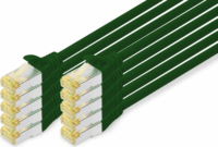 Digitus S/FTP CAT6a Patch kábel 3m - Zöld (10db / csomag)