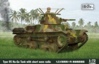 IBG Models 72090 Type 95 Ha-Go Japanse Tank with short wave könnyű tank műanyag modell (1:72)