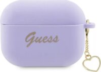 Guess Silicone Charm Heart Apple AirPods Pro 2 tok - Lila