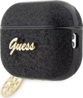 Guess Glitter Flake 4G Charm Apple AirPods Pro 2 tok - Fekete