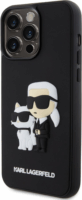 Karl Lagerfeld 3D Rubber Karl and Choupette Apple iPhone 15 Pro Max Tok - Fekete/Mintás