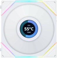 Lian Li UNI FAN TL LCD 120mm PWM ARGB Rendszerhűtő - Fehér (3db/csomag)