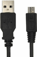 Brackton Micro USB-B apa - USB-A apa 1.8m Töltő kábel - Fekete (1.8m)