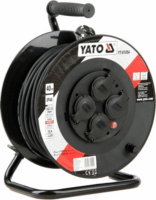 Yato YT-81054 230V Hosszabbítós kábeldob 4 aljzatos 40m - Fekete